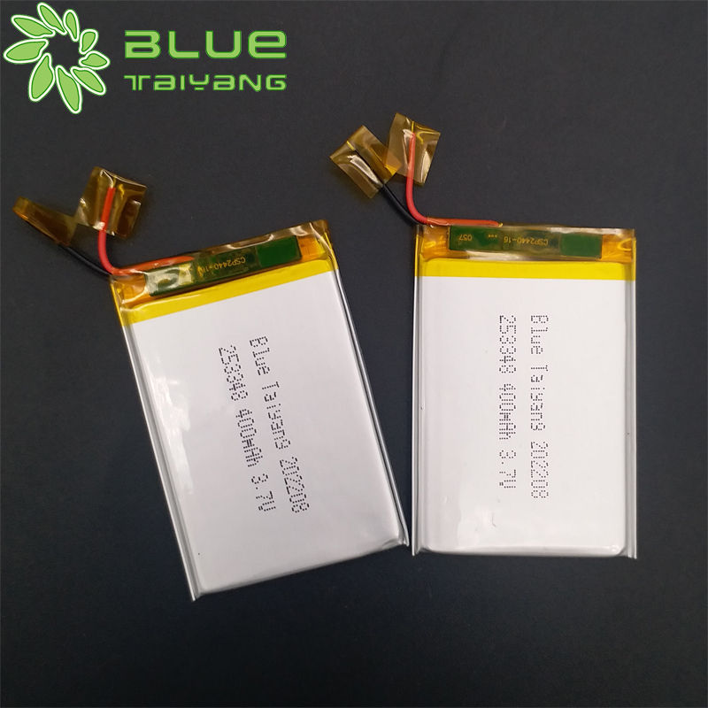 LP253348 400mah 3.7V ultra-thin polymer lithium battery