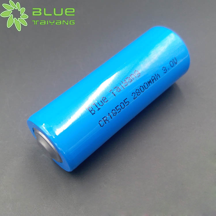 Cr18505 2800mah 3.0v cylindrical Limno2 battery