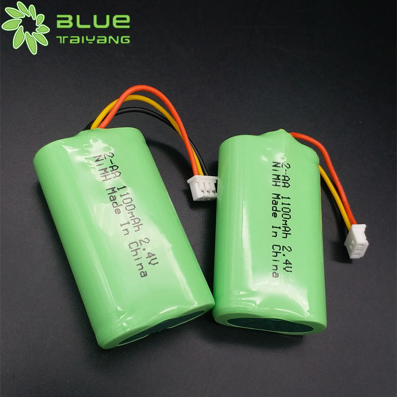 Rechargeable Ni-mh battery pack 2.4v 1100mah