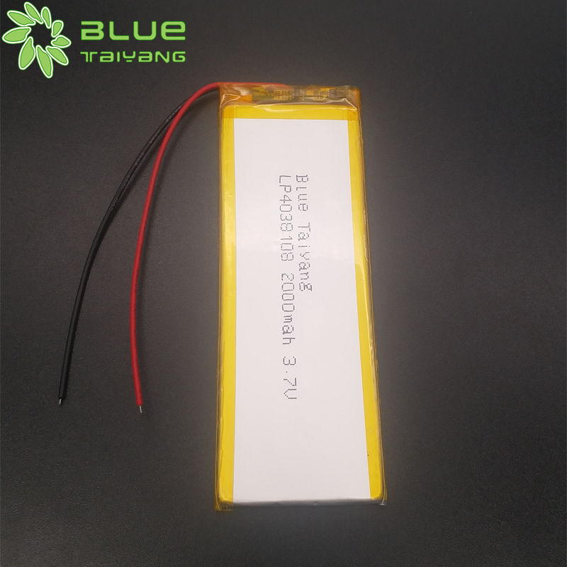 4038108 rechargeable lithium polymer 3.7v 2000mah 7.5wh battery 2000mah