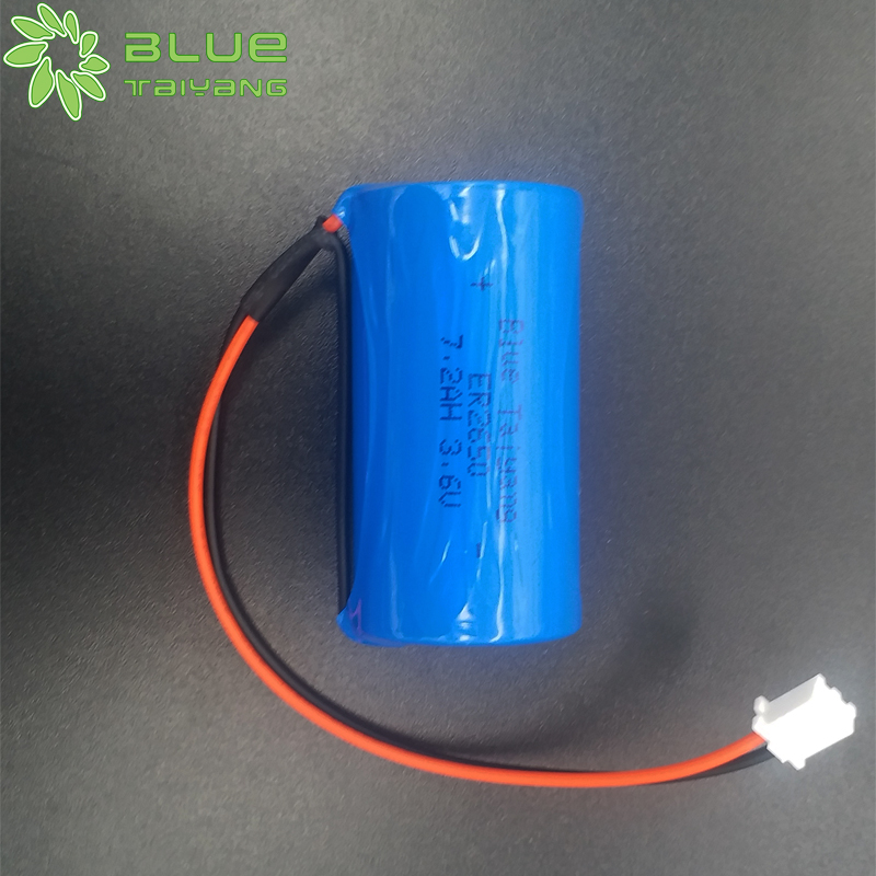 ER26500 3.6v 7.2ah cylindrical li-socl2 lithium battery