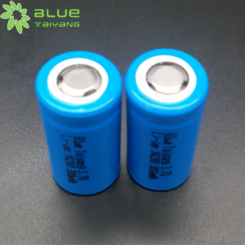 cylindrical rechargeable lithium ion batterie 14280 300mah 3.7v  li ion battery