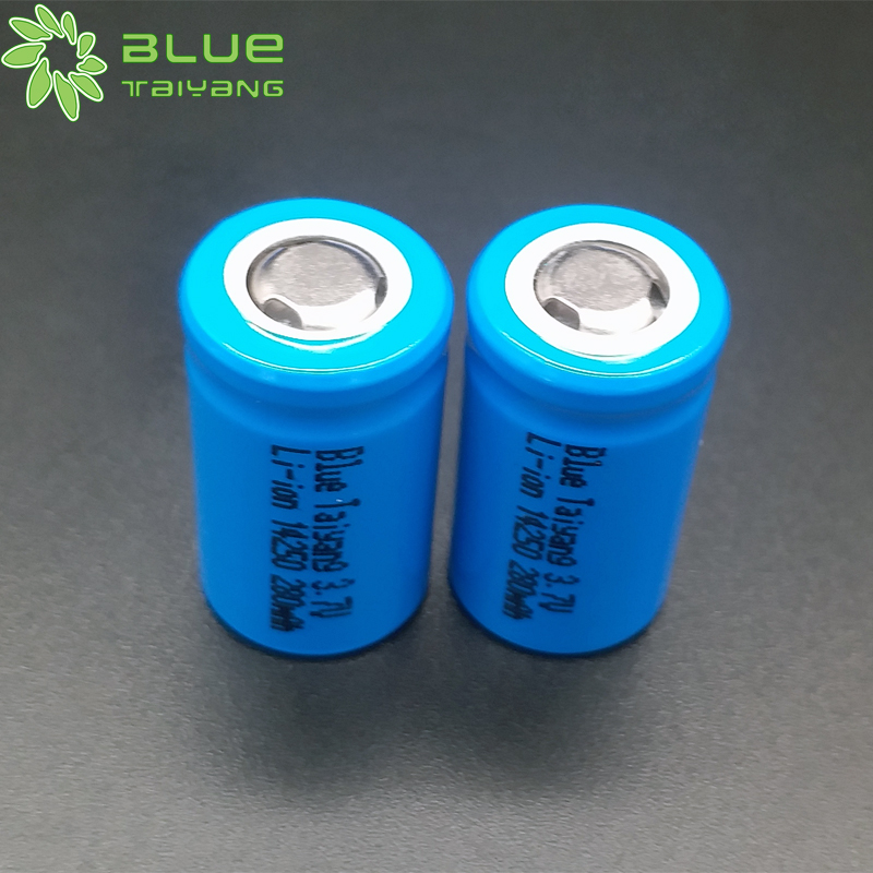 cylindrical rechargeable lithium ion battery14250 280mah 3.7v  li ion battery