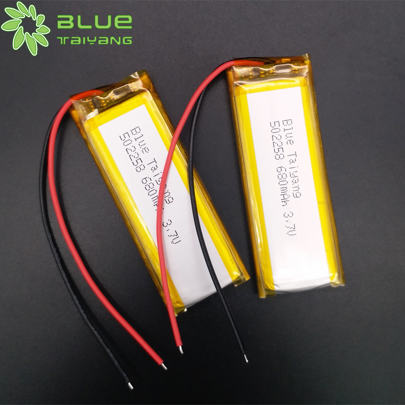 502258 Lithium polymer batteries rechargeable 680mAh 3.7V battery with certificate