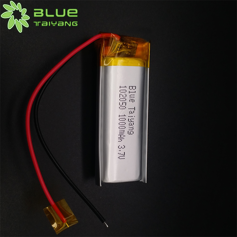 High quality deep cycle rechargeable polymer lithium batteries 102050 1000mah 3.7V