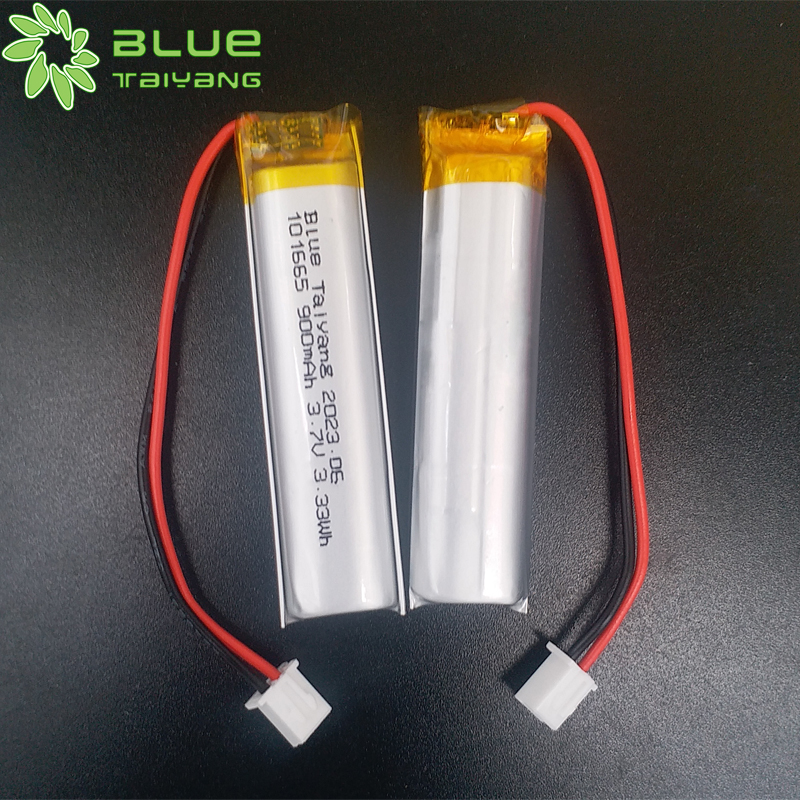 101665 rechargeable lithium polymer battery 3.7v 900mah 6.66wh battery