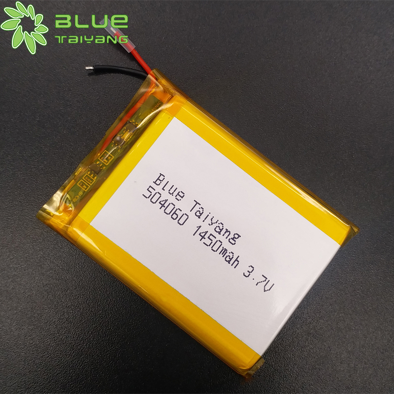 Hot selling high stock quality lithium batteries 504060 3.7V 1450mah Rechargeable polymer lithium battery