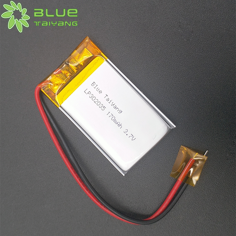 302035 Small rechargeable Lithium ion polymer battery 3.7v 170mah li ion battery