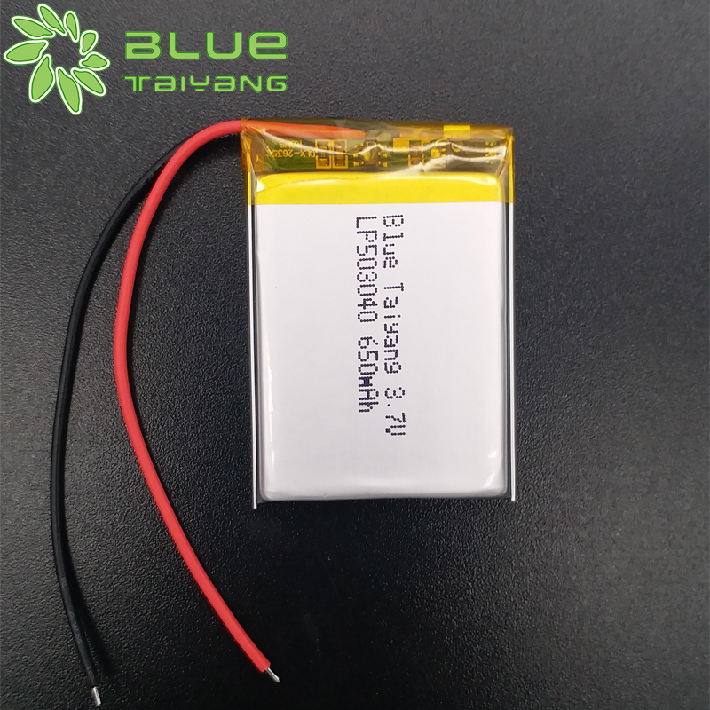 Lithium polymer battery rechargeable 503040 batterie lipo 3.7v 650mah usb rechargeable bike light