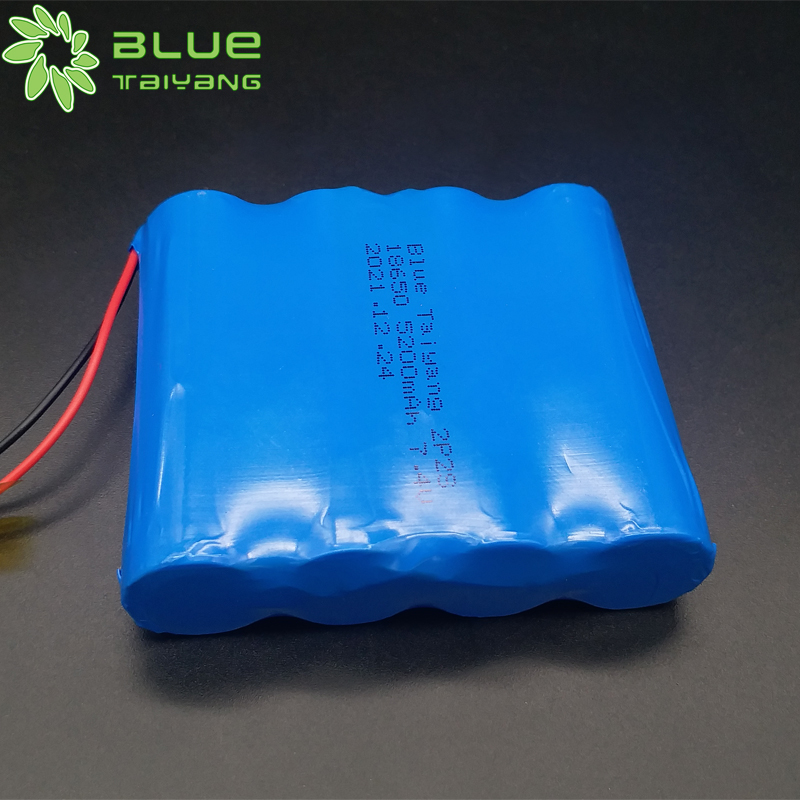 Rechargeable lithium battery pack 18650 5200mah li-ion 18650 7.4v 5200mah battery pack suppliers
