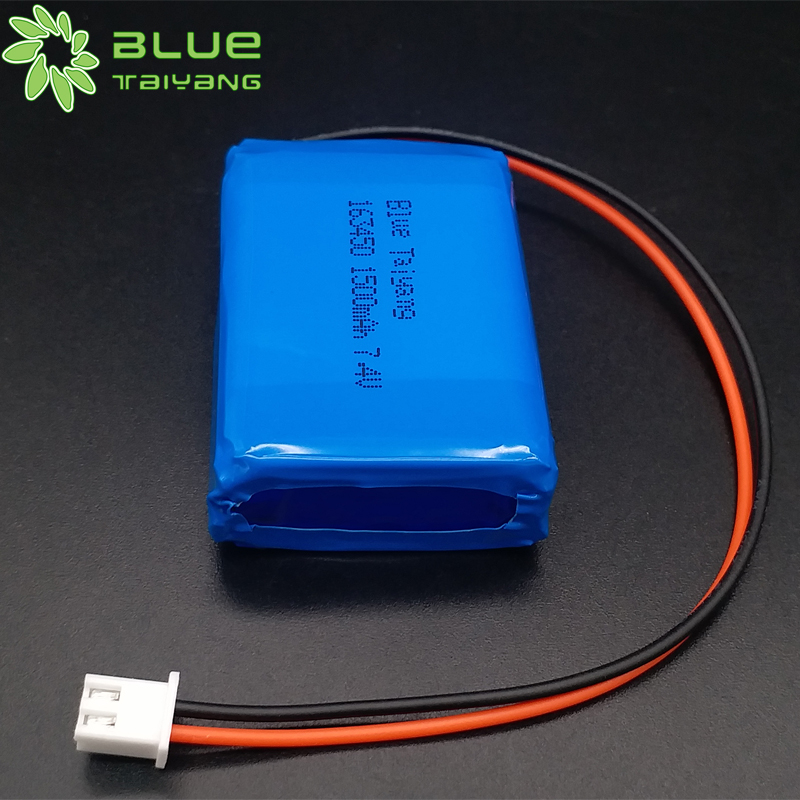 163450 7.4v 1500mah rechargeable li polymer battery pack