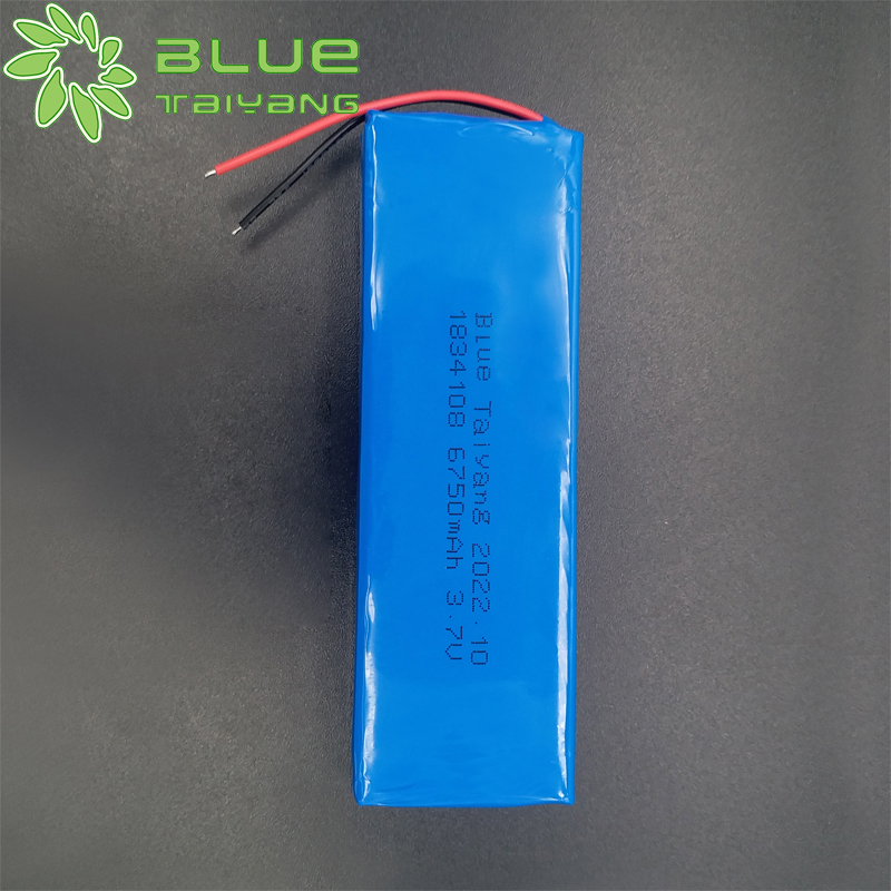 Rechargeable battery pack 1834108 3.7V 6750mAh polymer lithium battery pack
