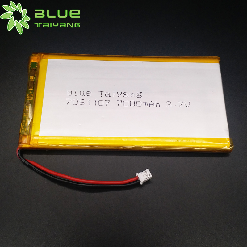 7061107 rechargeable battery Lipo Battery 3.7V 7000mah Lithium Polymer Battery