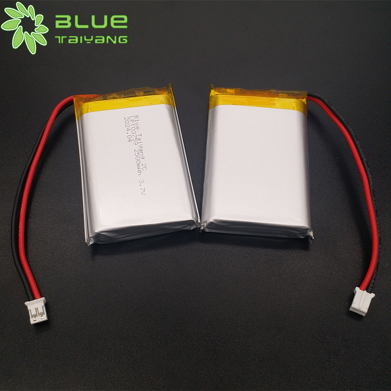 Rechargeable 103759 3.7v 2500mah 2C lithium polymer battery