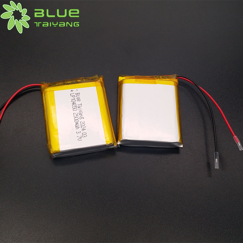 104050 2500mah 3.7v lithium polymer battery 3.7v 2500mah cell rechargeable lipo battery