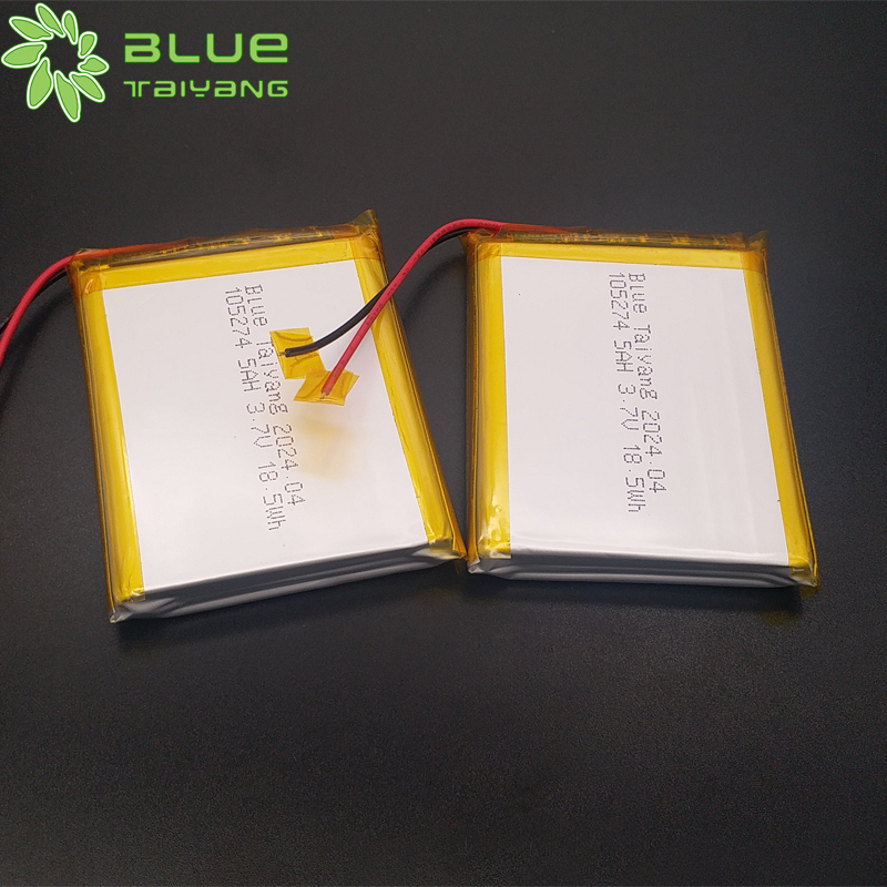 105274 3.7v 5ah lipo battery 5000mah 3.7v 18.5wh lithium ion polymer battery