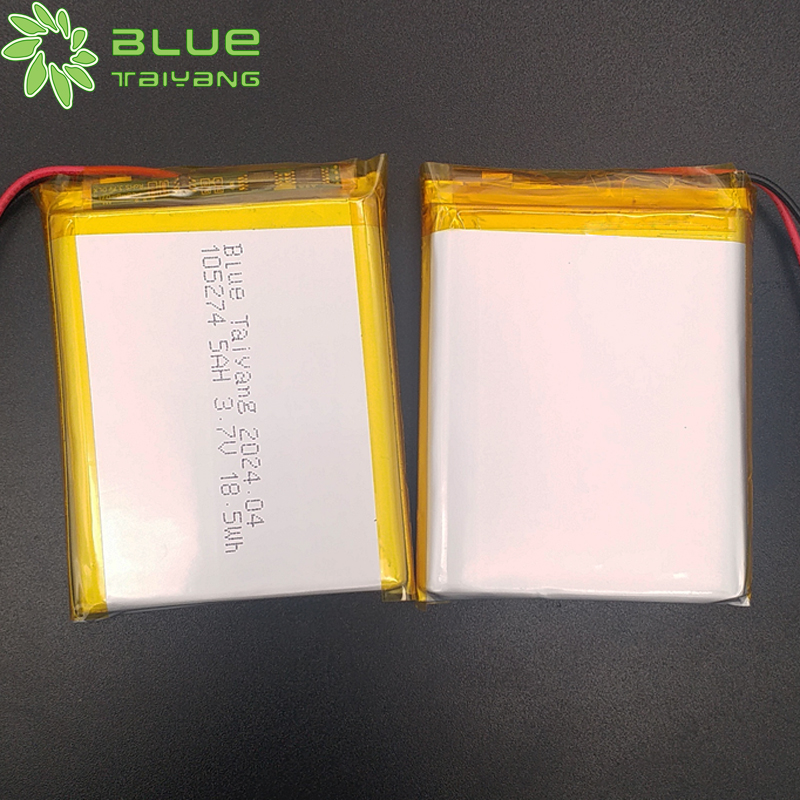 105274 3.7v 5ah lipo battery 5000mah 3.7v 18.5wh lithium ion polymer battery