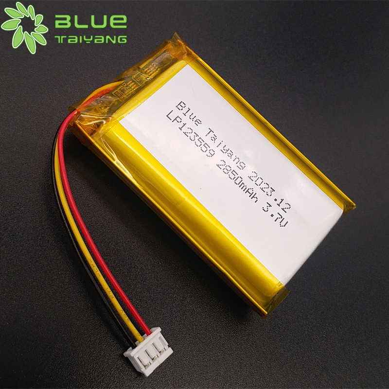 123559 3.7v lipo battery 3.7v 2850mah 10.55wh lithium polymer rechargeable battery for Elderly machine