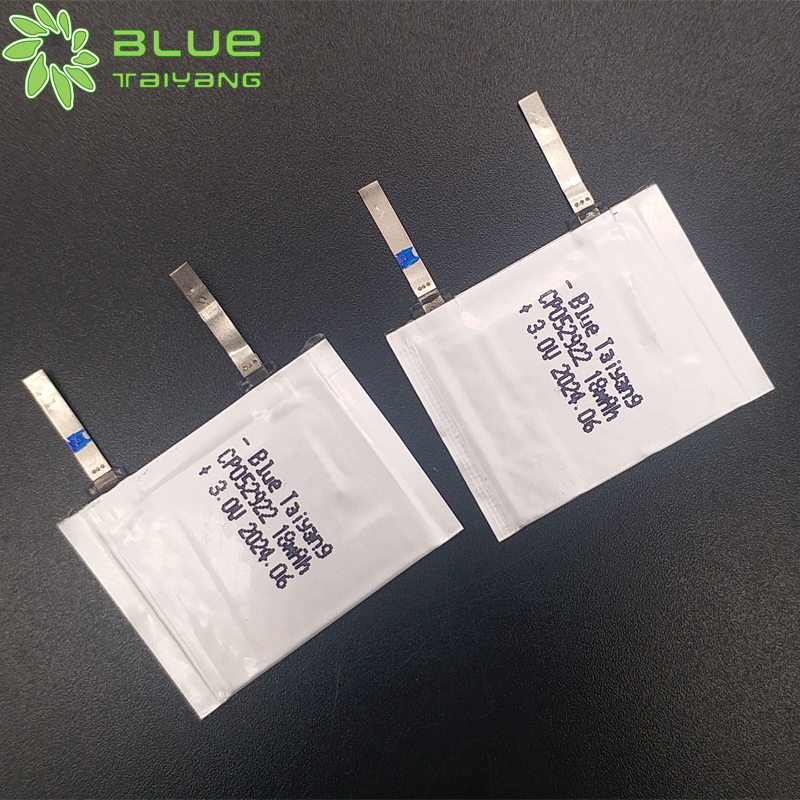 CP052922 18mah 3v prismatic Li-Mno2 flexible ultra thin tiny battery