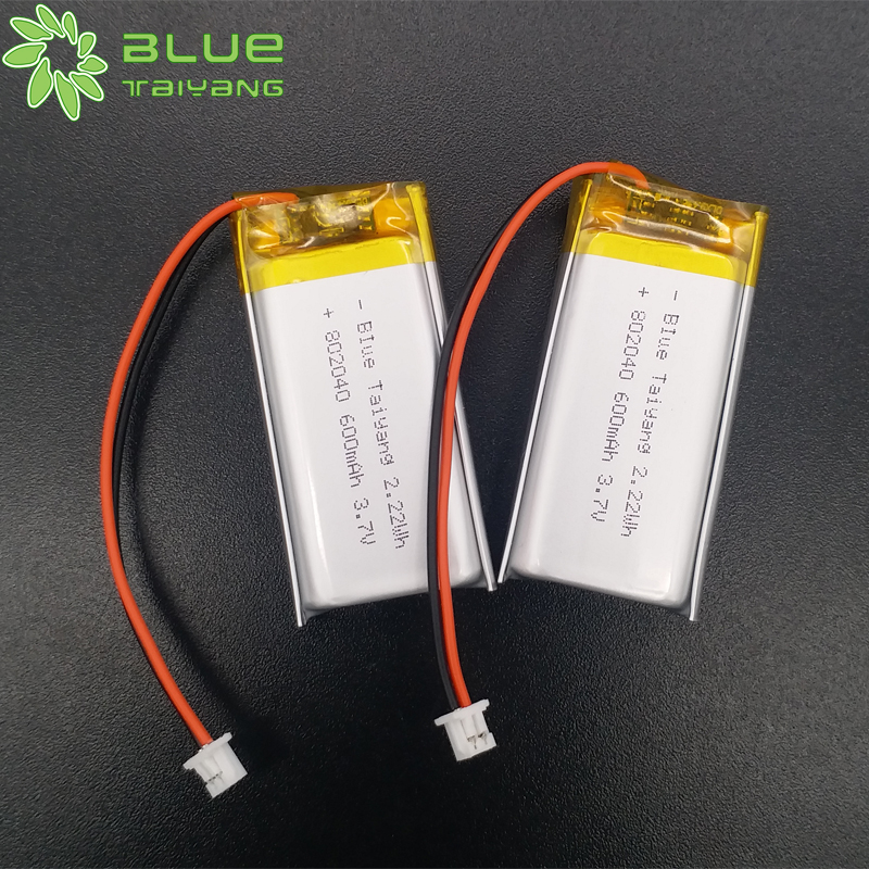 802040 3.7v 600mah 2.22wh li ion battery rechargeable battery 4v 600mah batterie lithium