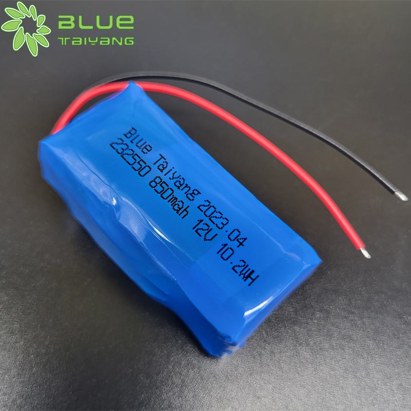 232550 rechargeable polymer battery pack 12v lto battery pack 3s 11.1v 850mah li ion battery pack