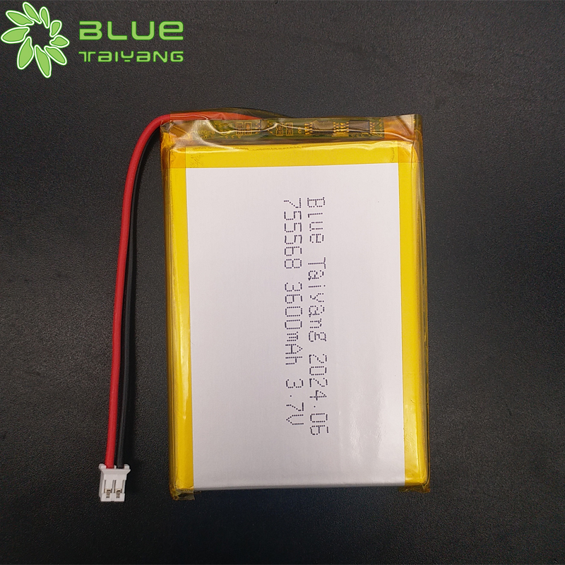 lithium batteries manufacturer 755568 3.7v 3600mah lithium polymer battery