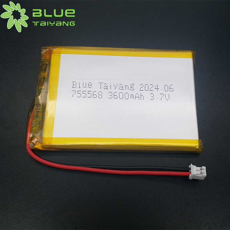 lithium batteries manufacturer 755568 3.7v 3600mah lithium polymer battery