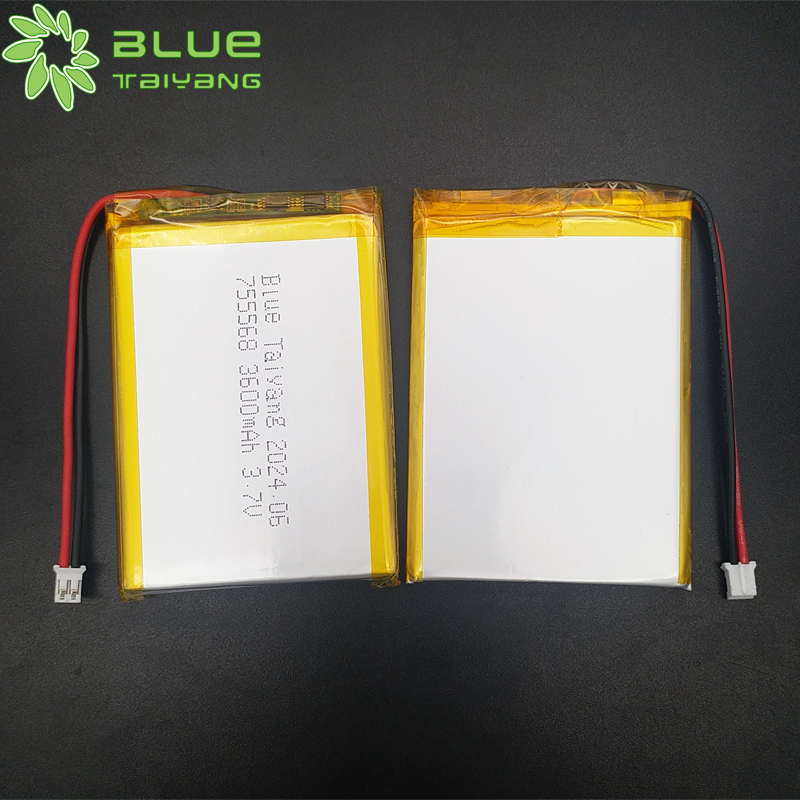 lithium batteries manufacturer 755568 3.7v 3600mah lithium polymer battery