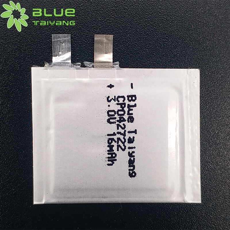 Ultra thin low-temperature CP042722 3.0V 16mah non-rechargeable soft li-mno2