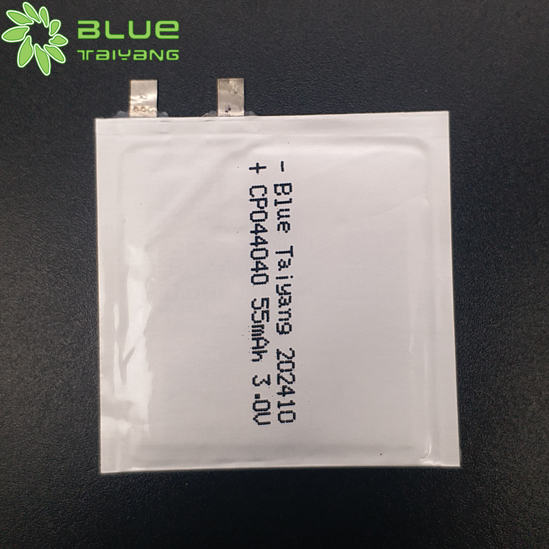 Electronic price tag disposable battery CP044040 55mah 3.0V non-rechargeable soft li-mno2