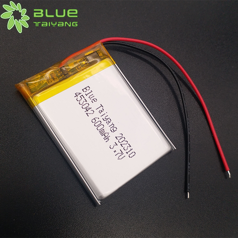 453042 rechargeable lithium polymer 3.7v 600mah 2.22wh li ion bluetooth speaker battery