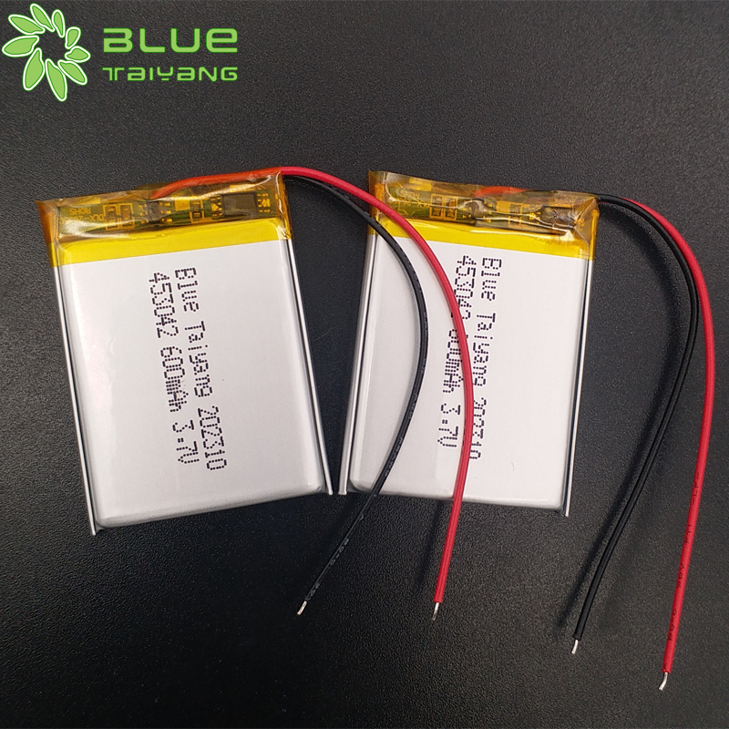 453042 rechargeable lithium polymer 3.7v 600mah 2.22wh li ion bluetooth speaker battery