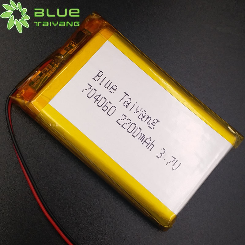 Rechargeable 704060 3.7volt  3.7V 2200mah lithium ion polymer battery