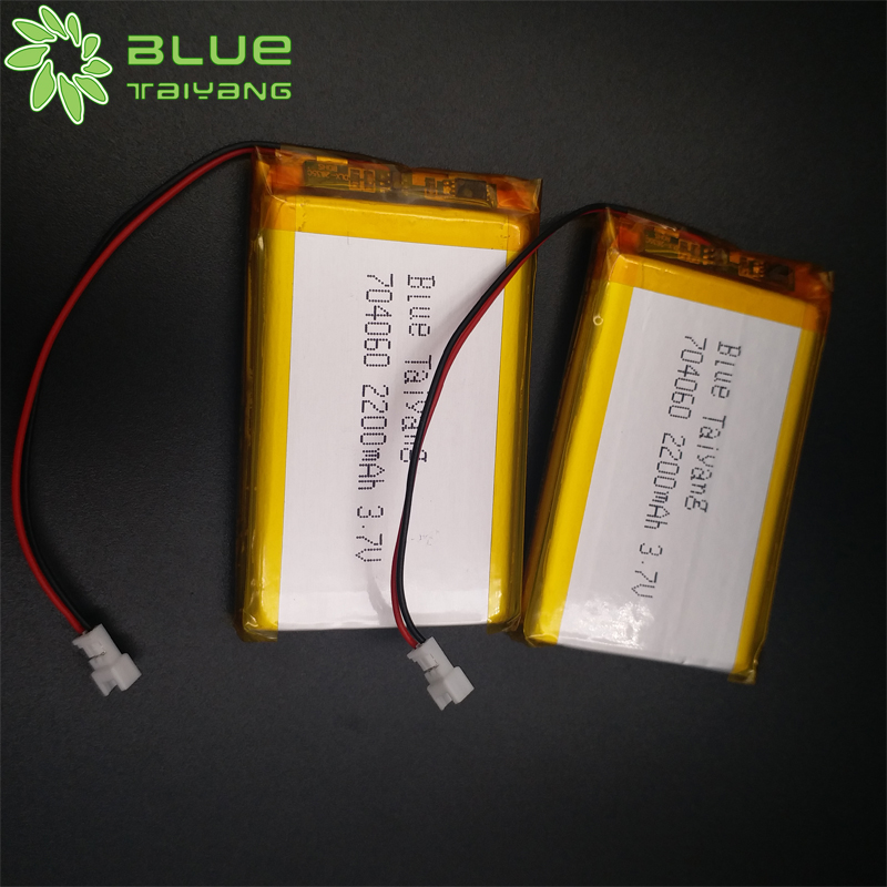 Rechargeable 704060 3.7volt  3.7V 2200mah lithium ion polymer battery