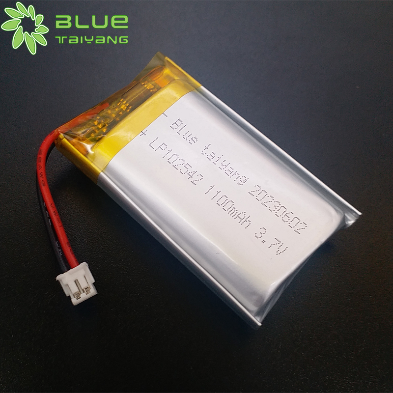 Blue Taiyang 102542 rechargeable Lipo 3.7v pil camera 3.7 v 1100mah lithium polymer battery