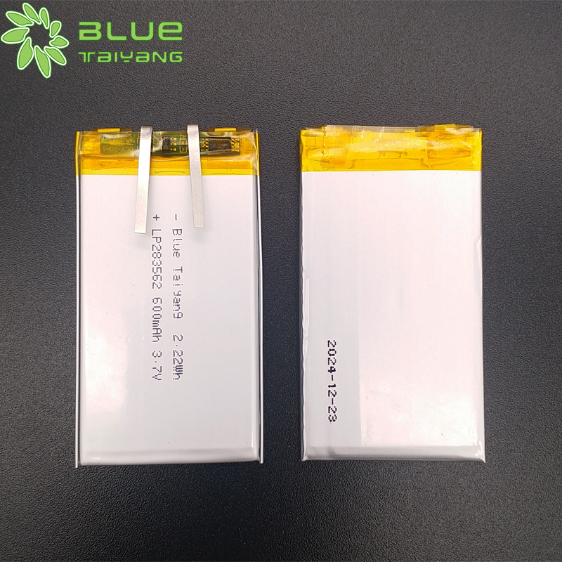 283562 Rechargeable Batteries 3.7v 600mah 2.22wh Lipo lithium polymer Battery