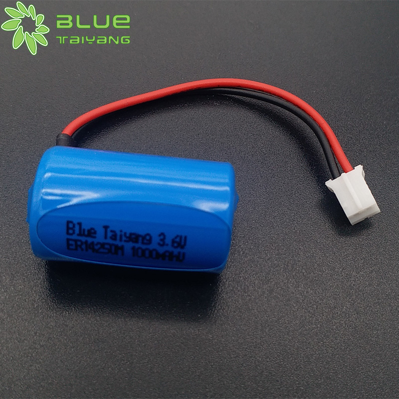 ER14250M 3.6v 1000mah cylindrical li-socl2 lithium battery