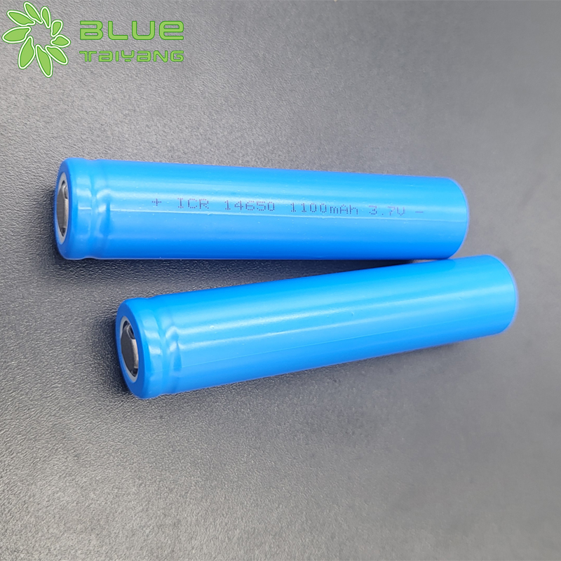 Blue Taiyang Rechargeable 14650 lithium-ion battery lir14650 li ion battery 3.7v 1100mah 4.07wh battery