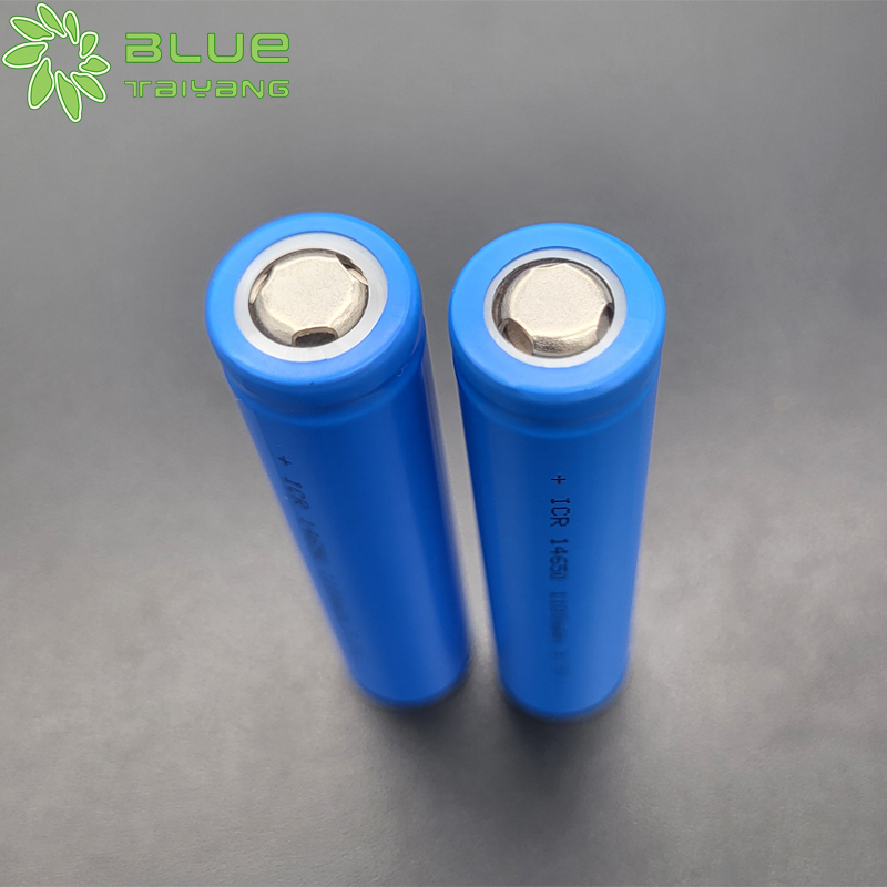 Blue Taiyang Rechargeable 14650 lithium-ion battery lir14650 li ion battery 3.7v 1100mah 4.07wh battery