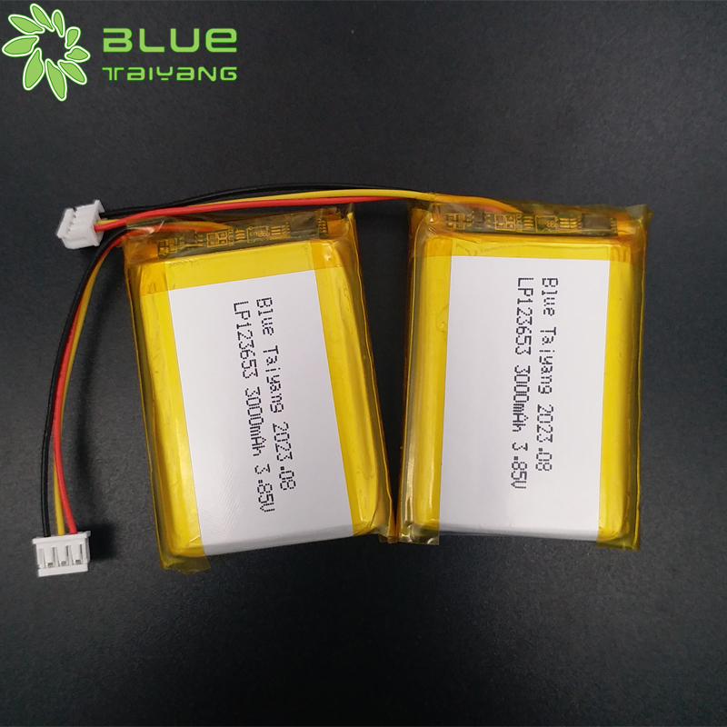 123653 3.85v 3000mah rechargeable lithium polymer battery