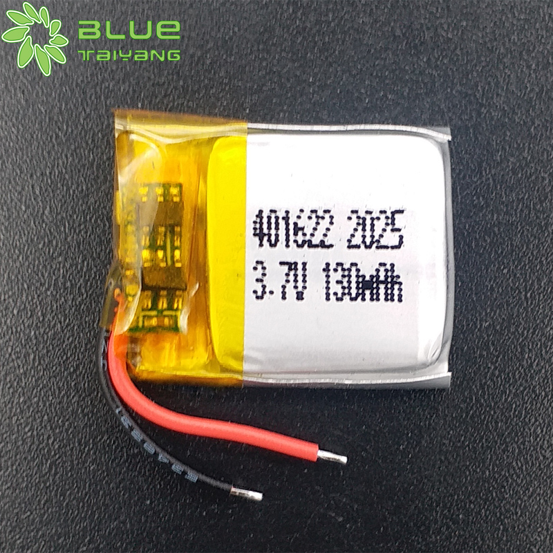 Rechargeable Li Ion Polymer Battery 401622 3.7v Li Polymer Battery 130mah