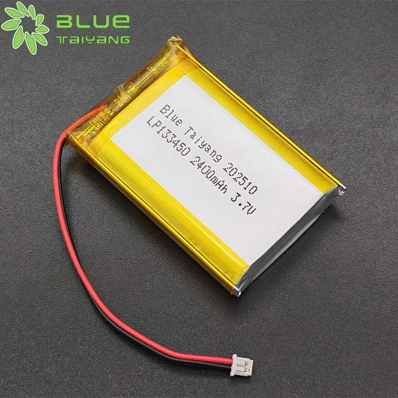 133450 Rechargeable Custom Li-po Batteries 3.7v 2400mah Li Polymer Battery