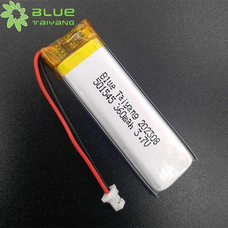 501545 Lithium Ion Polymer Battery 3.7v 360mah Rechargeable Lipo Battery