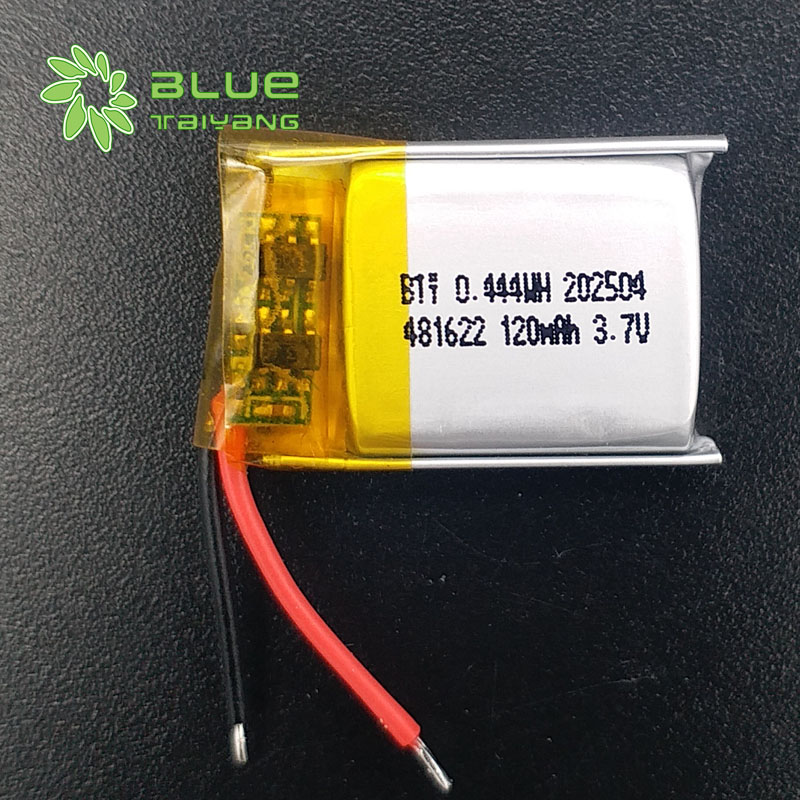 481622 Polymer Lithium Ion Battery 120mah 3.7v Rechargeable Li Polymer Battery