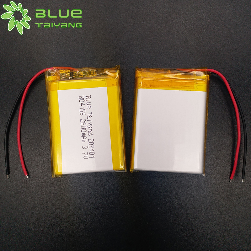 804156 Custom Rechargeable Li Ion Battery 2600mah 9.62wh 3.7v Power Bank