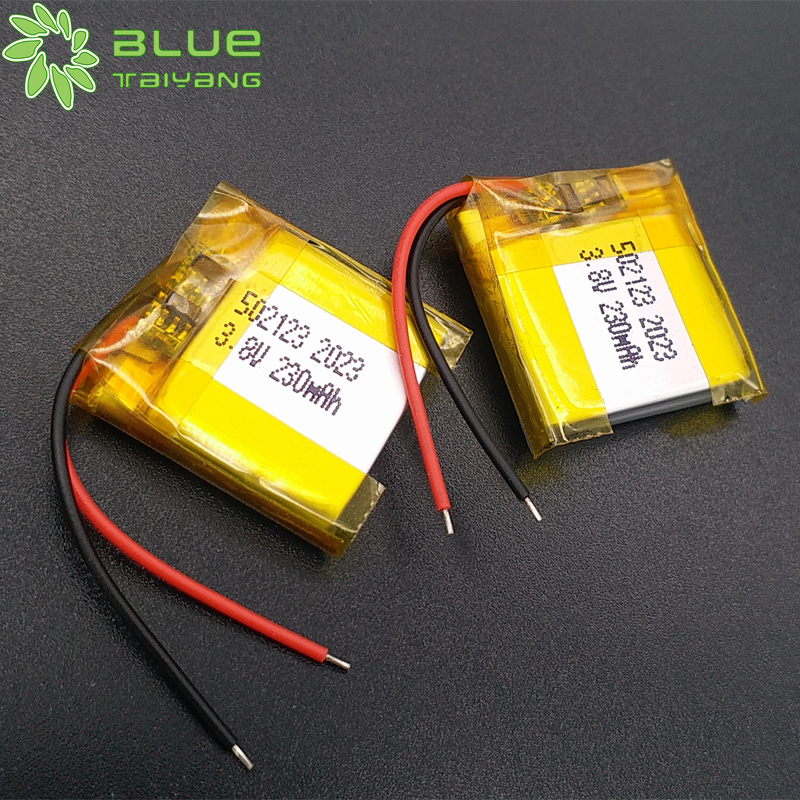 Rechargeable Lithium Ion Polymer 502123 3.8v 230mah Custom Lipo Battery