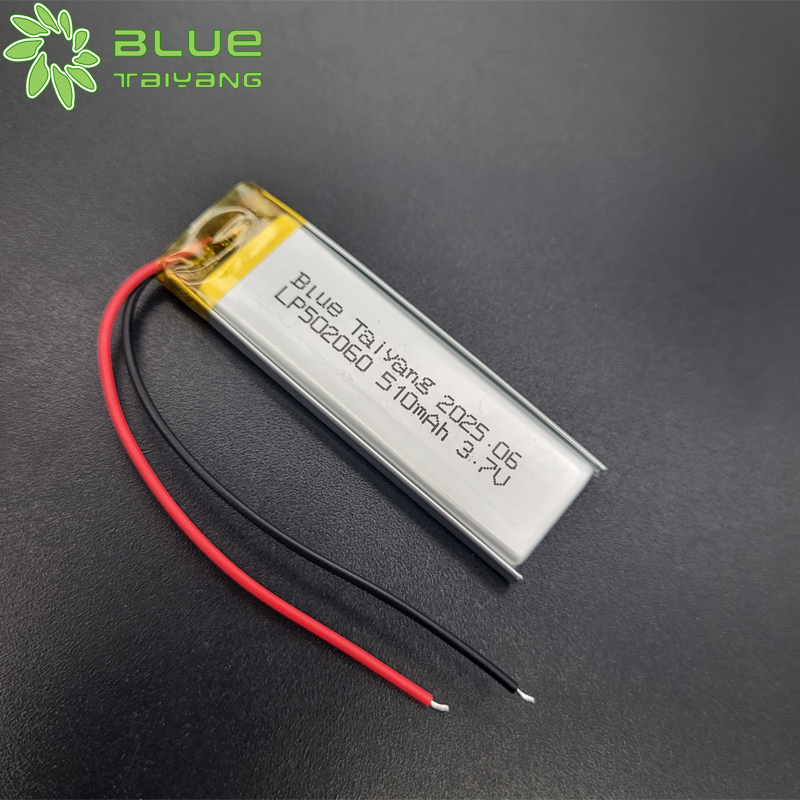 Rechargeable Custom Lipo Battery 502060 510mah 3.7v Small Battery