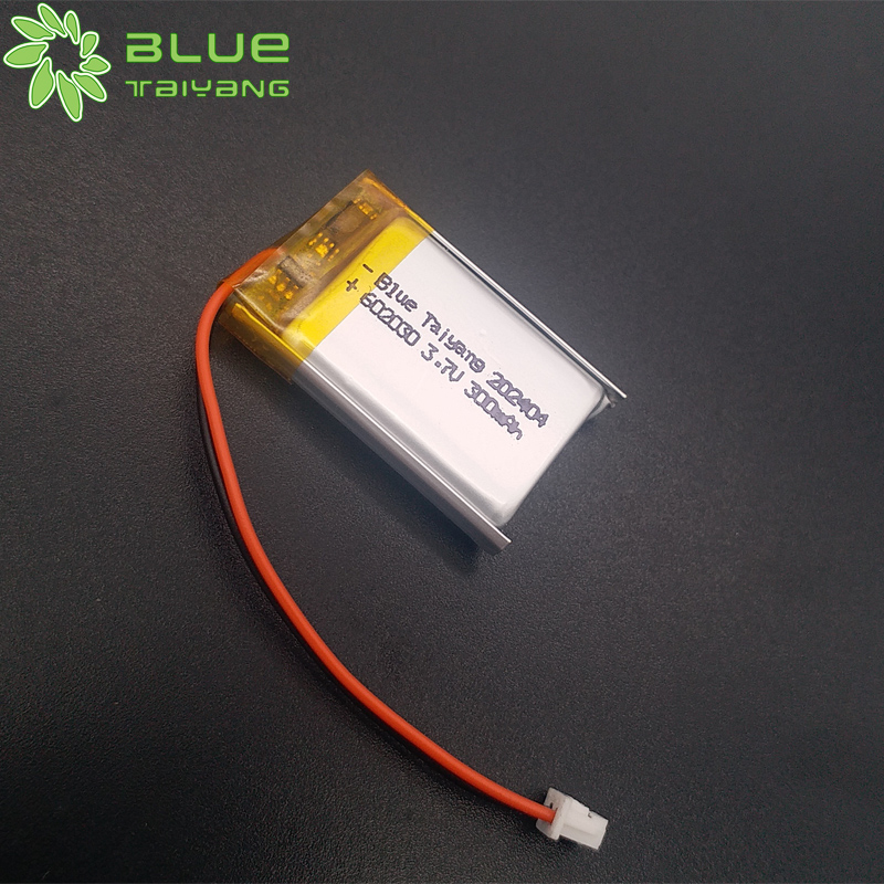 Rechargeable Custom Li Polymer Lithium Battery 602030 3.7 300mah Lipo Batter