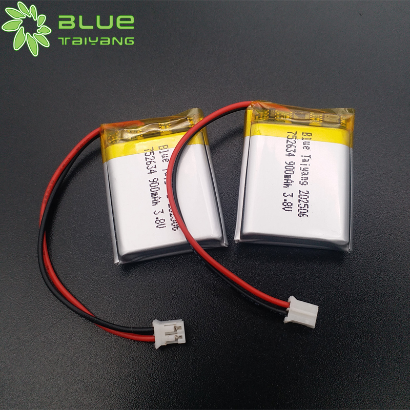 Custom Rechargeable 752634 3.8v Li-ion Battery 900mah 3.33wh Batterie Li Po
