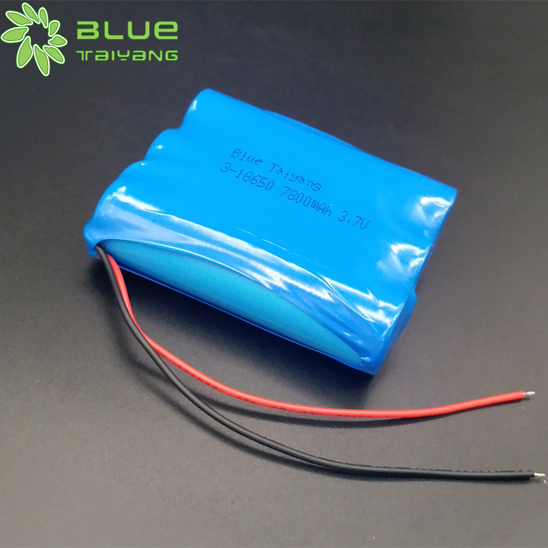18650 Lithium ion battery pack 3P 3.7v 7800mah 18650 Cylindrical battery pack